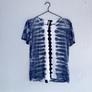 Young, fabulous and Broke Blue Tie Dye Shirt Size Medium